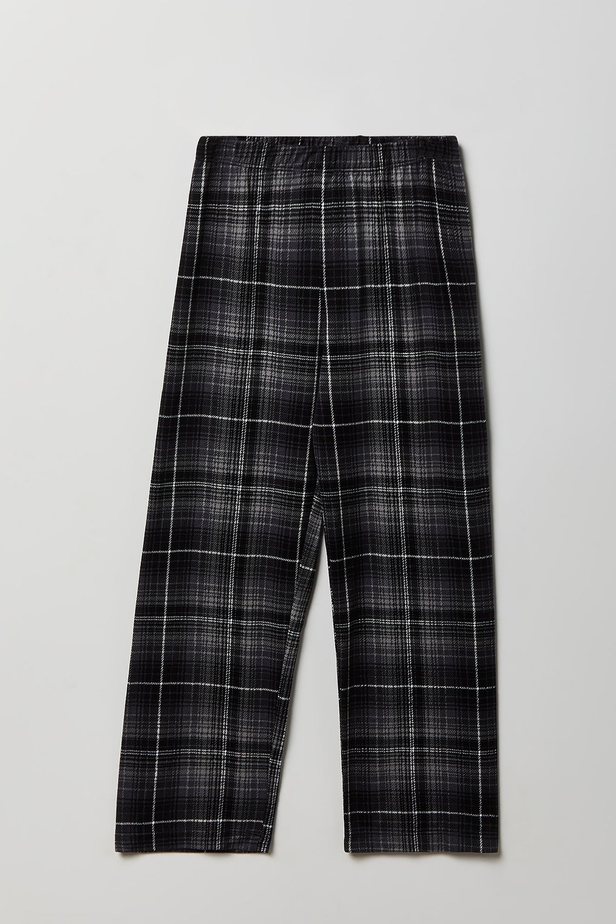 Alt View 4. Kids Graphic Tee & Flannel Pant Pajama Set - Black