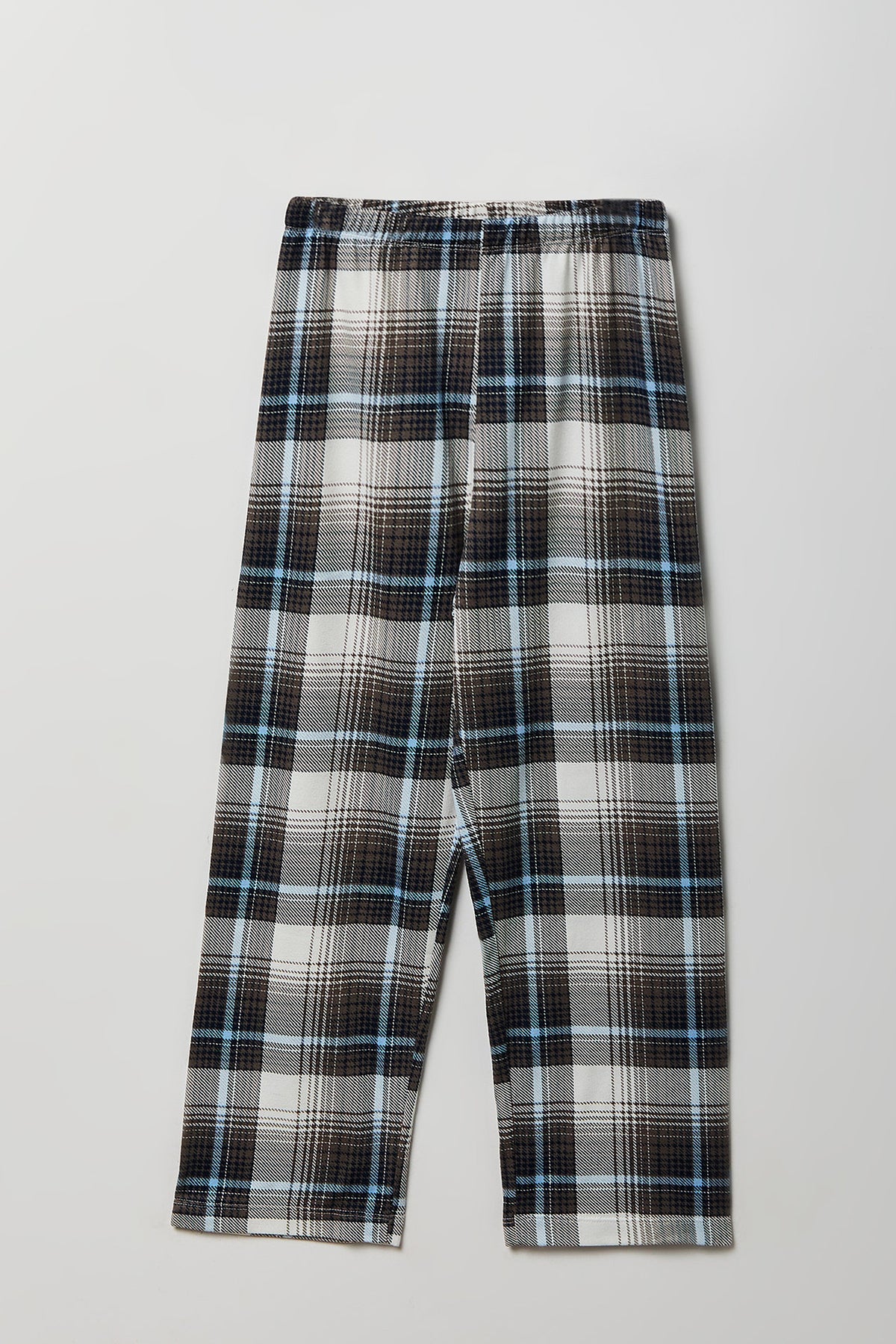 Alt View 4. Kids Graphic Tee & Flannel Pant Pajama Set - Blue