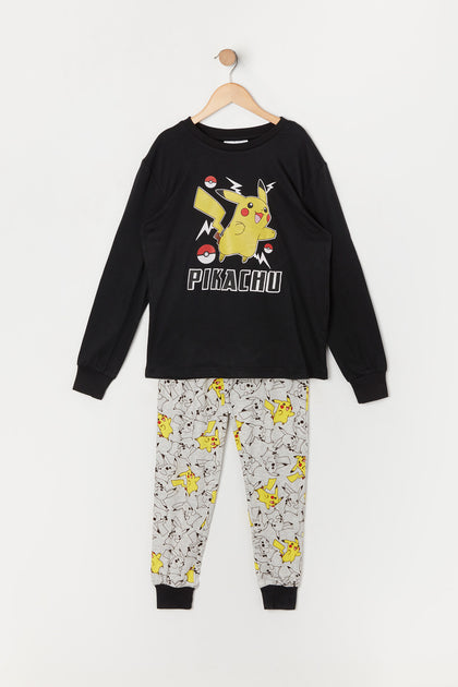 Ensemble pyjama à imprimé Pikachu pour garçon