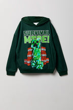 Kids Minecraft Graphic Fleece Hoodie