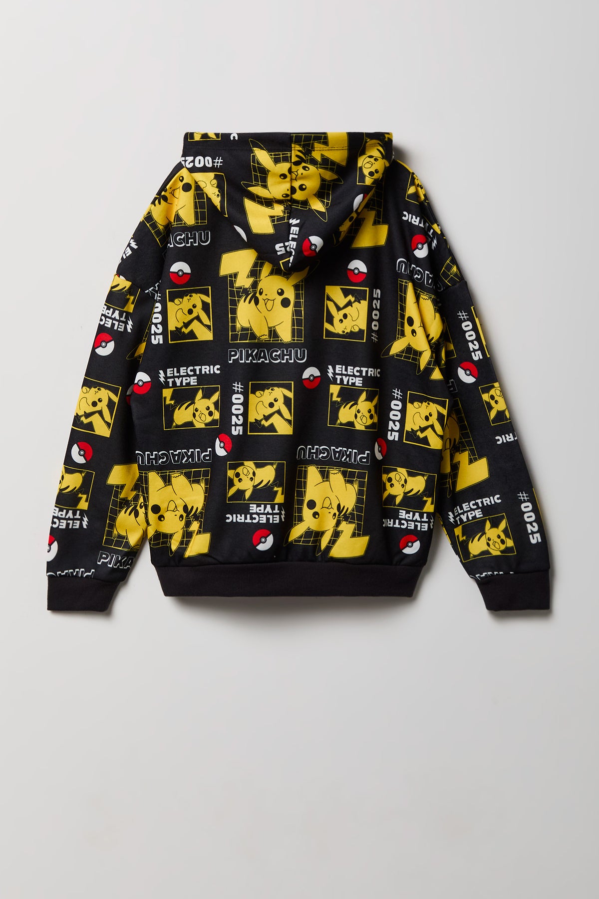 Alt View 2. Kids Pokémon Print Fleece Hoodie - Black
