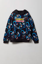Kids Sonic Print Fleece Hoodie