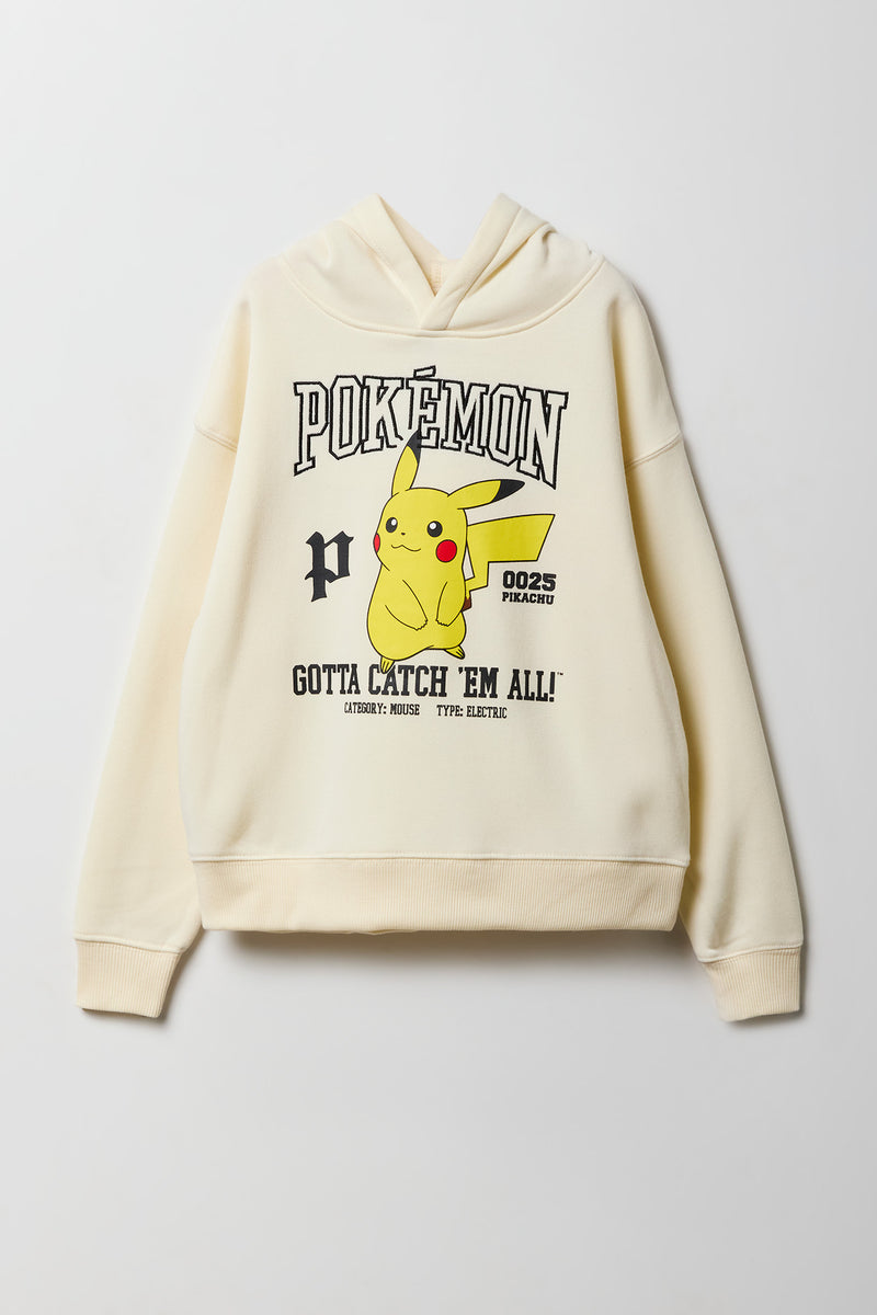 Haut à capuchon en molleton avec imprimé Pokémon pour enfant