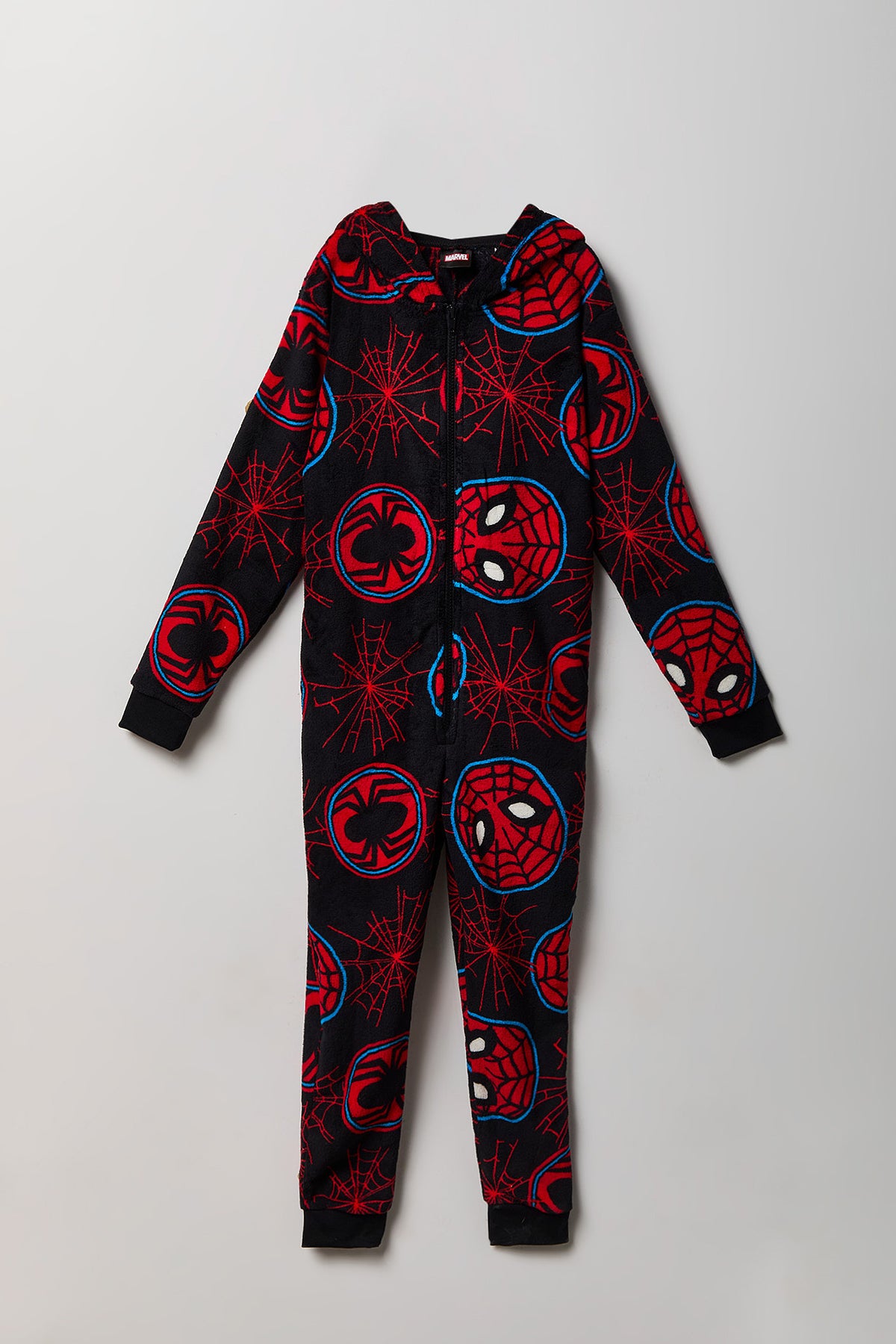 Kids Spider-Man Plush Onesie - Black