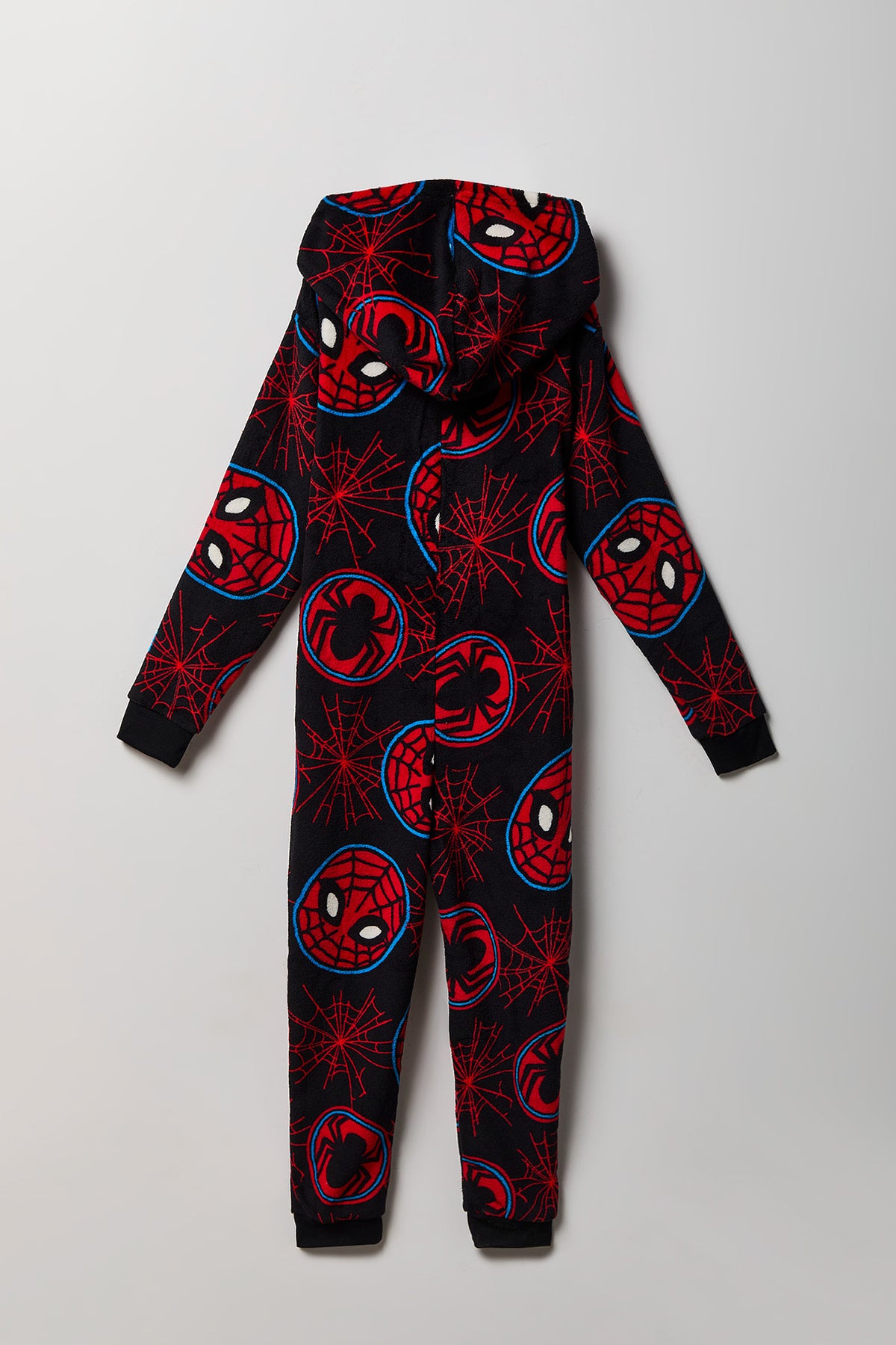 Alt View 2. Kids Spider-Man Plush Onesie - Black