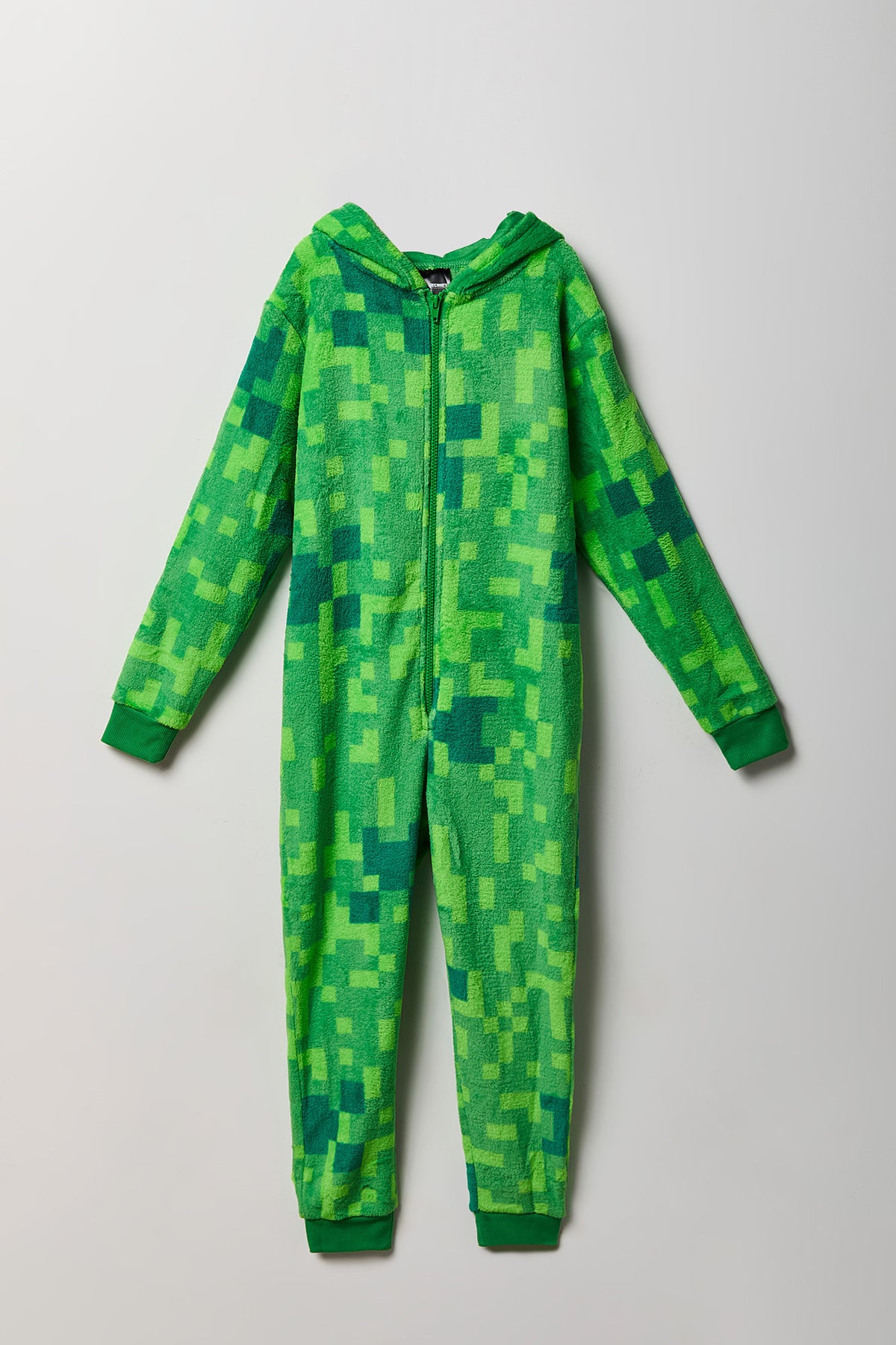 Kids Minecraft Plush Onesie - Green