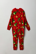 Kids Plush Spider-Man Christmas Onesie