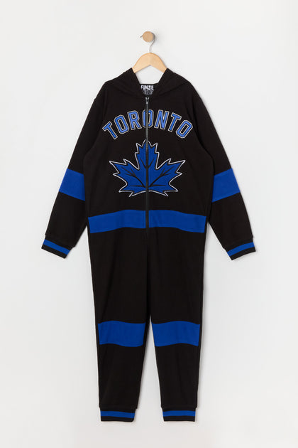 Combinaison en peluche à imprimé Toronto Maple Leafs pour jeune