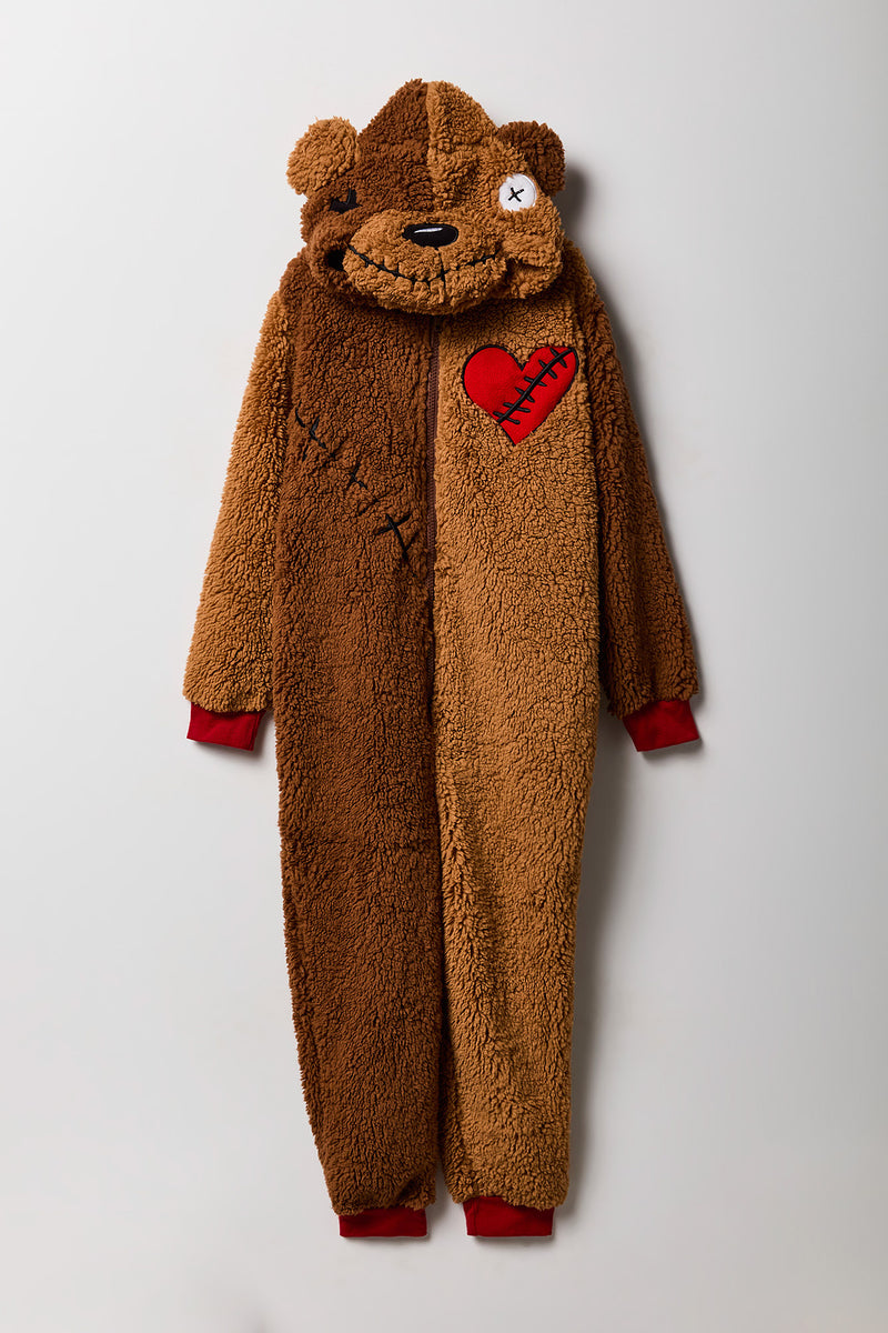 Kids 3D Teddy Bear Plush Onesie