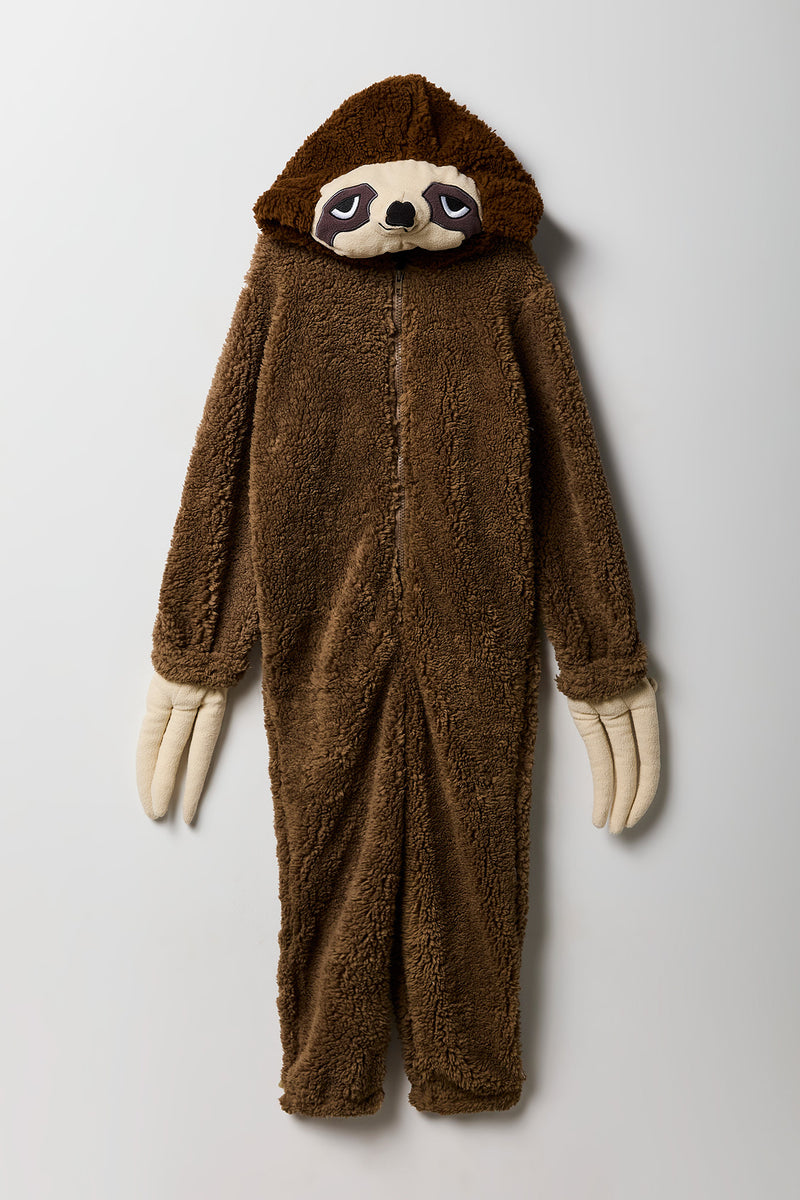 Kids 3D Sloth Sherpa Onesie