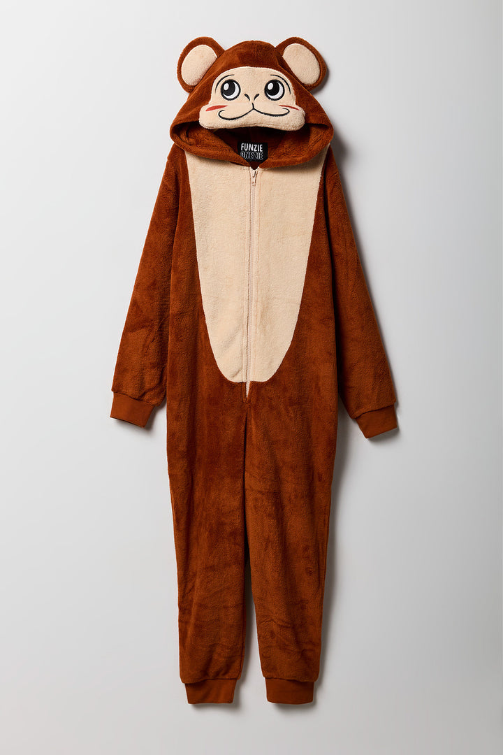 Combinaison en peluche singe 3D pour enfants