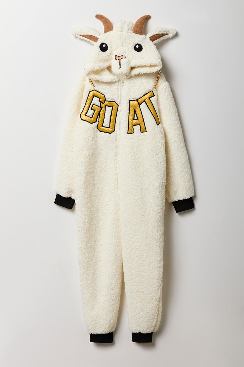 Kids 3D GOAT Sherpa Onesie