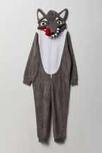 Combinaison en peluche Loup 3D pour enfant