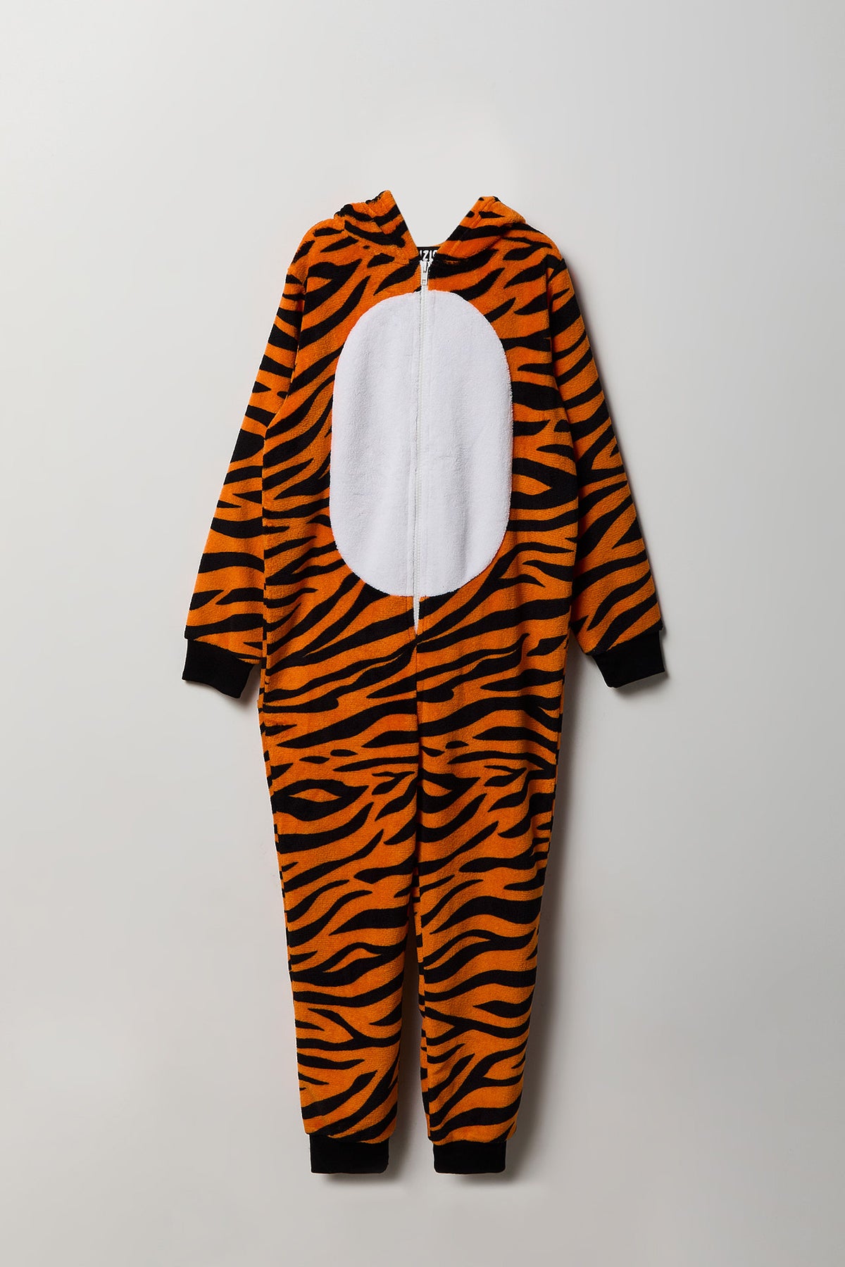 Alt View 2. Kids 3D Tiger Plush Onesie - Orange