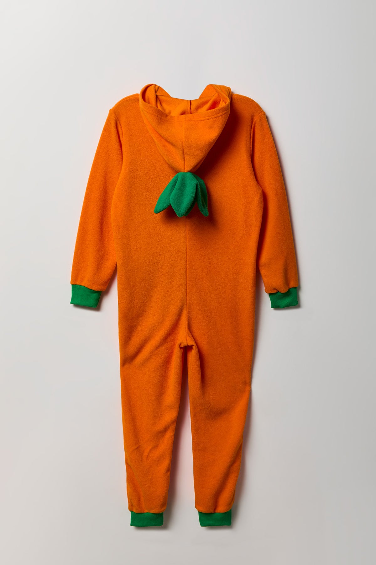 Alt View 3. Kids 3D Pumpkin Plush Onesie - Orange