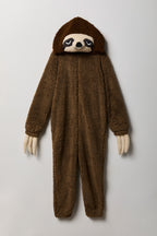 Combinaison en Sherpa Sloth 3D pour enfant