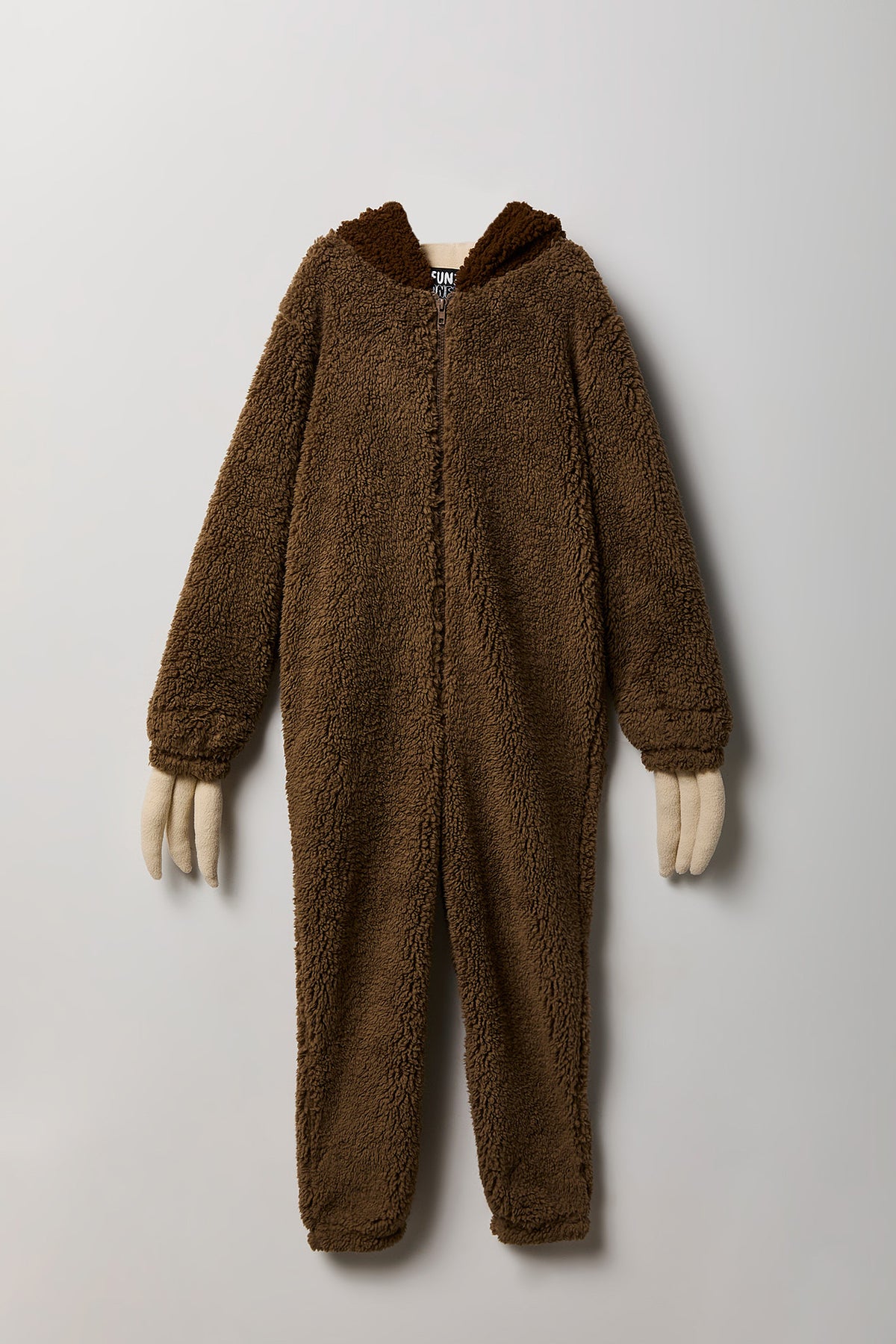 Vue alternative 2. Combinaison en Sherpa Sloth 3D pour enfant