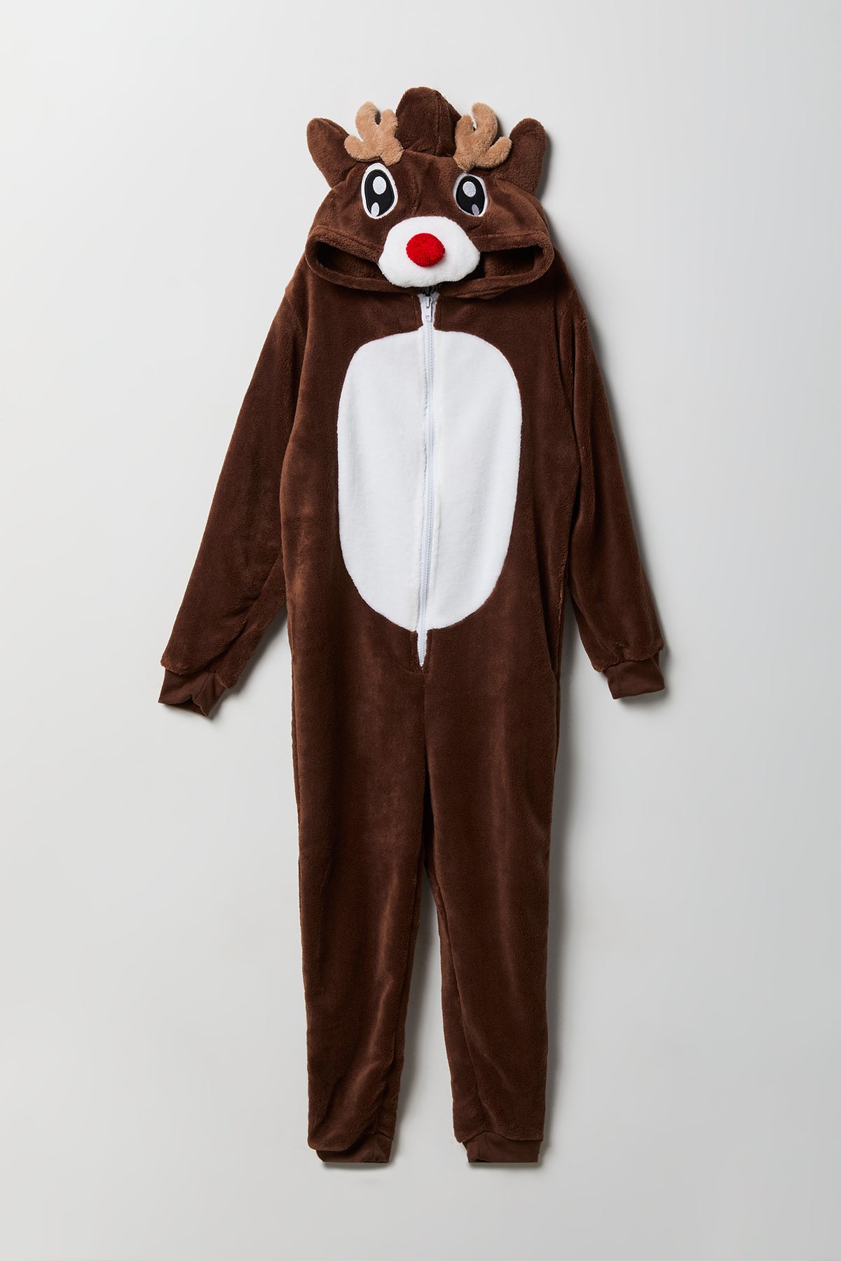 Combinaison en peluche à imprimé Rudolph 3D pour enfant