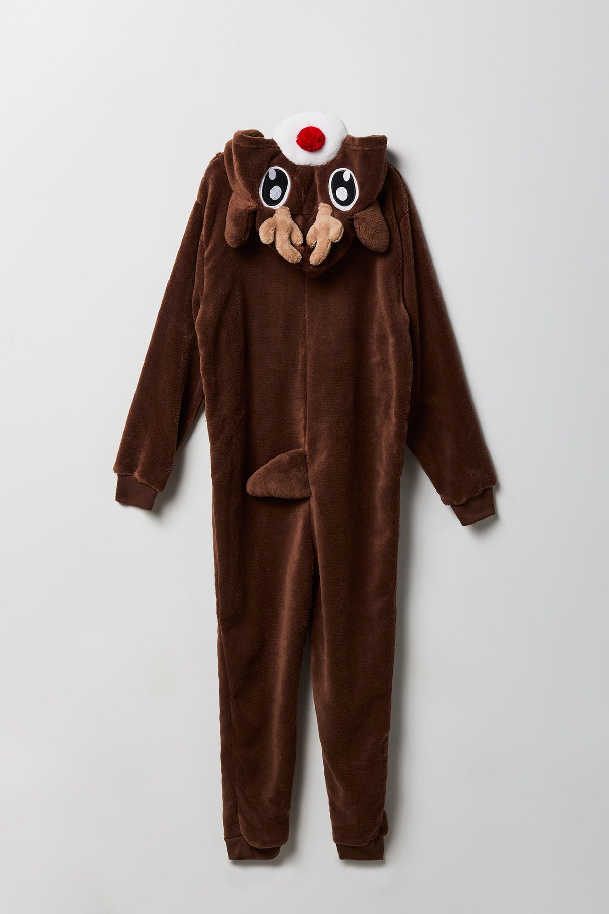 Vue alternative 3. Combinaison en peluche à imprimé Rudolph 3D pour enfant