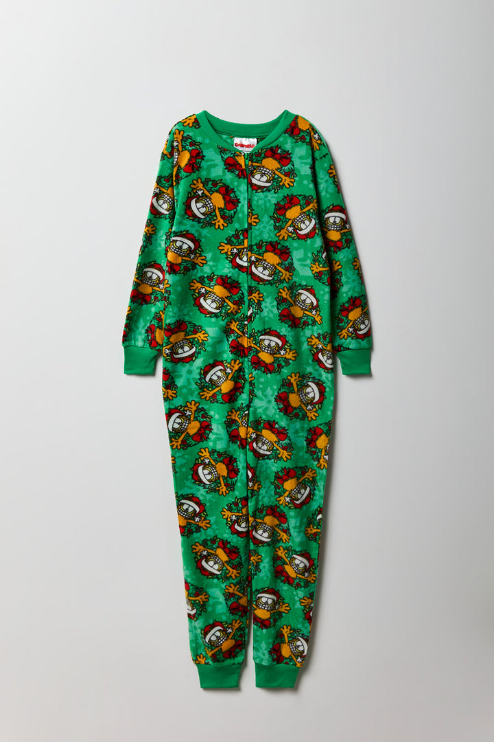 Kids Garfield Christmas Plush Onesie