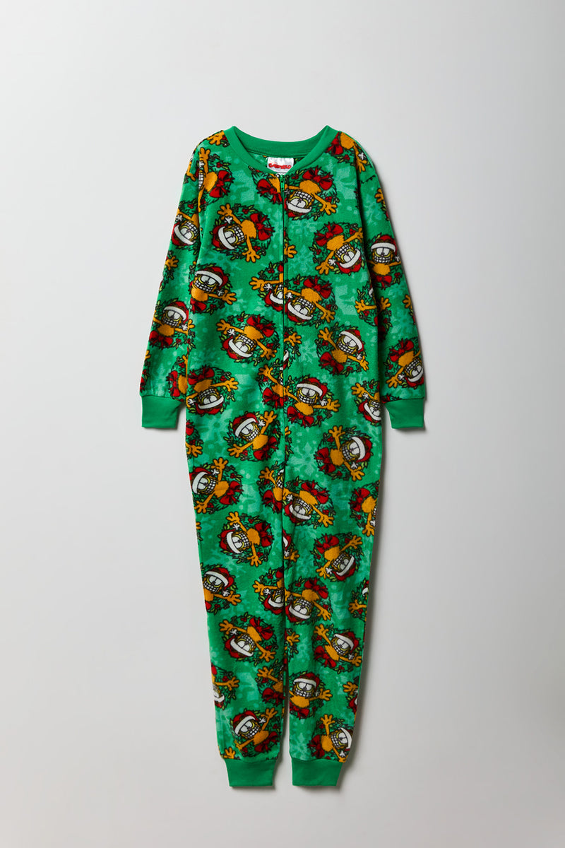 Kids Garfield Christmas Plush Onesie