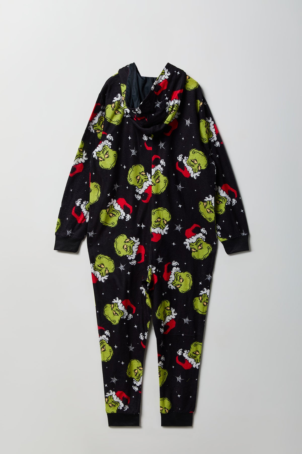 Alt View 2. Kids The Grinch Plush Onesie - Black