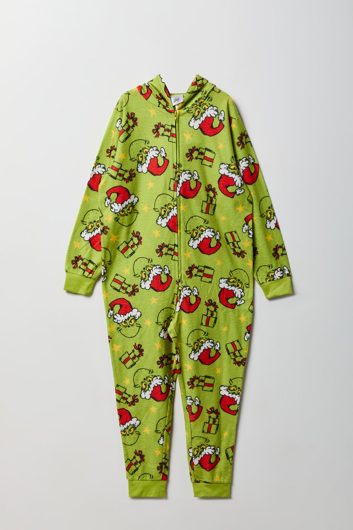 Kids The Grinch Plush Onesie - Green