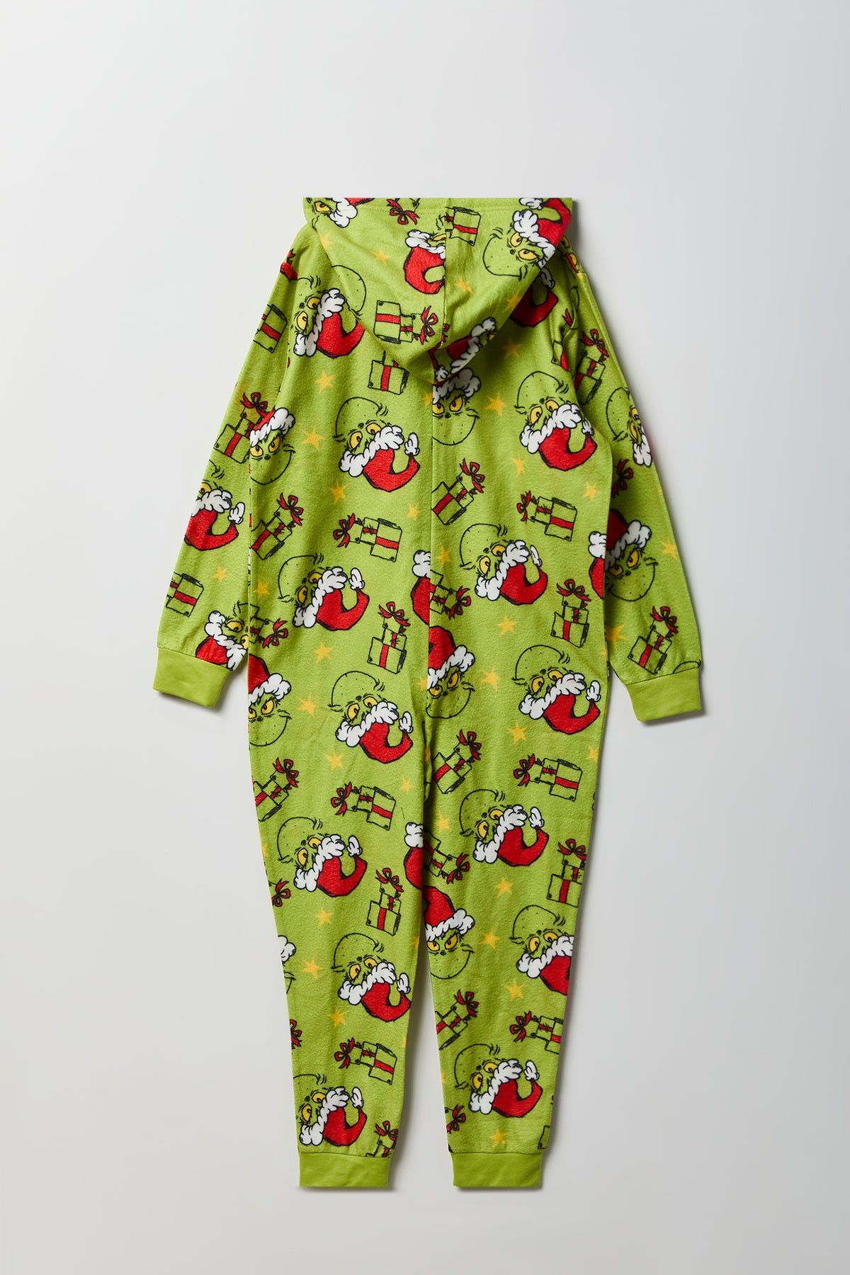 Alt View 2. Kids The Grinch Plush Onesie - Green