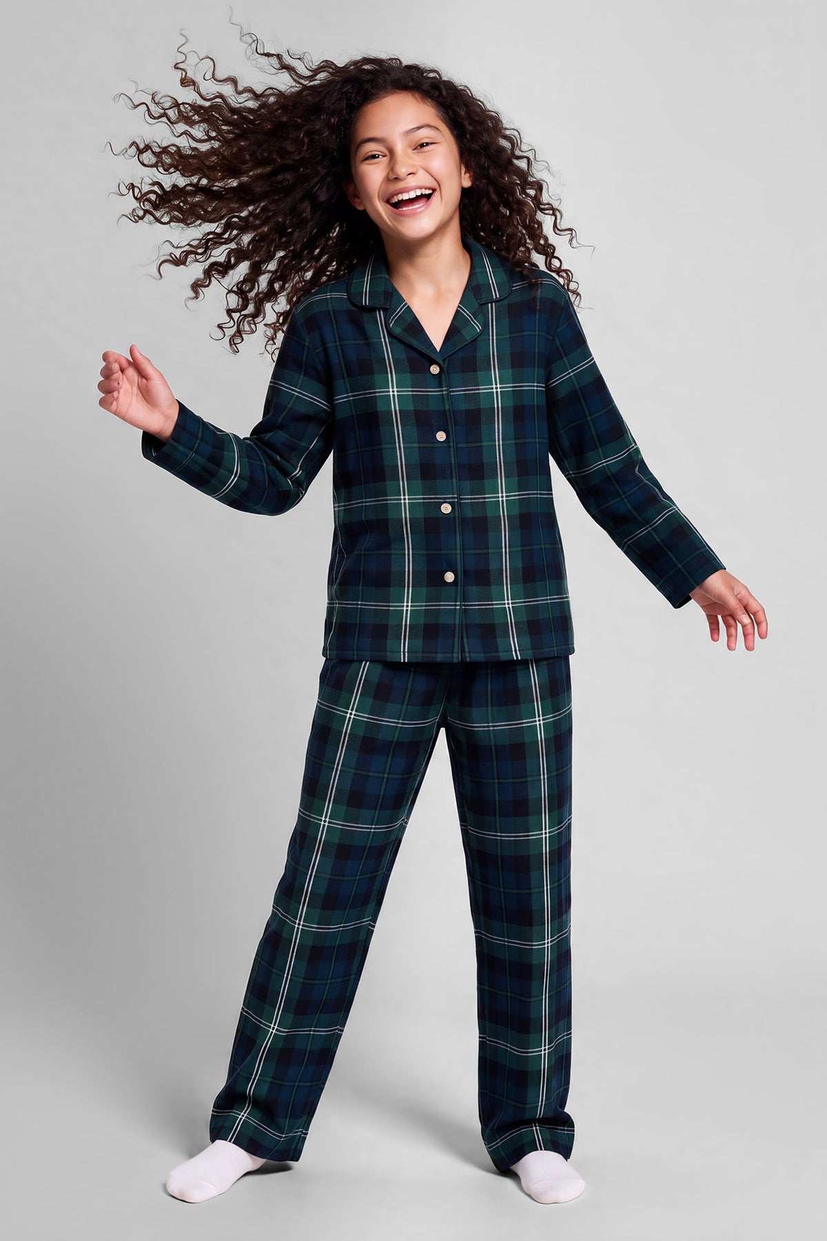 Vue alternative 4. Ensemble pyjama Pyjama de famille en flanelle à carreaux pour enfant