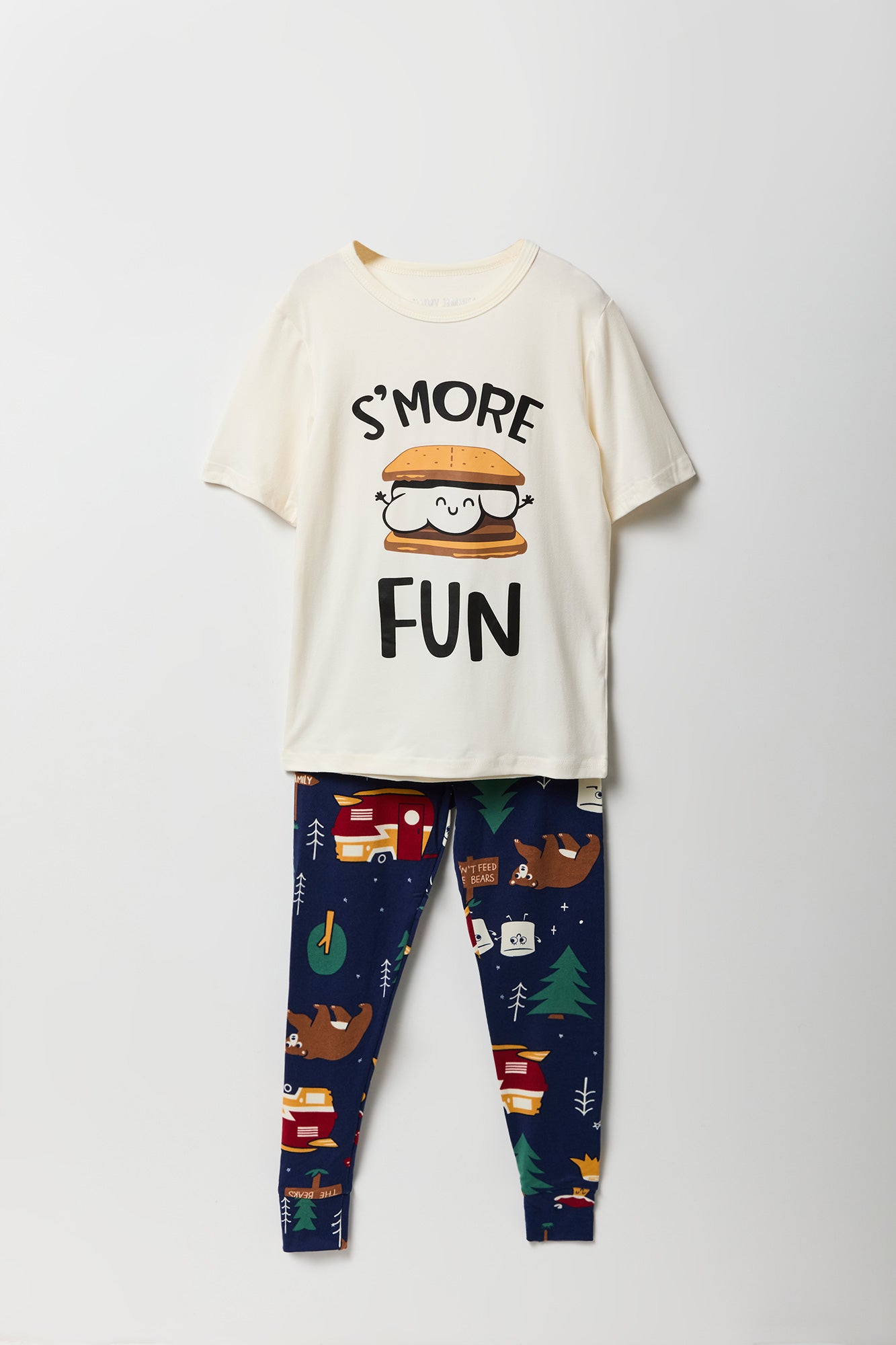 Ensemble pyjama Pyjamas de famille à imprimé S'mores pour jeune