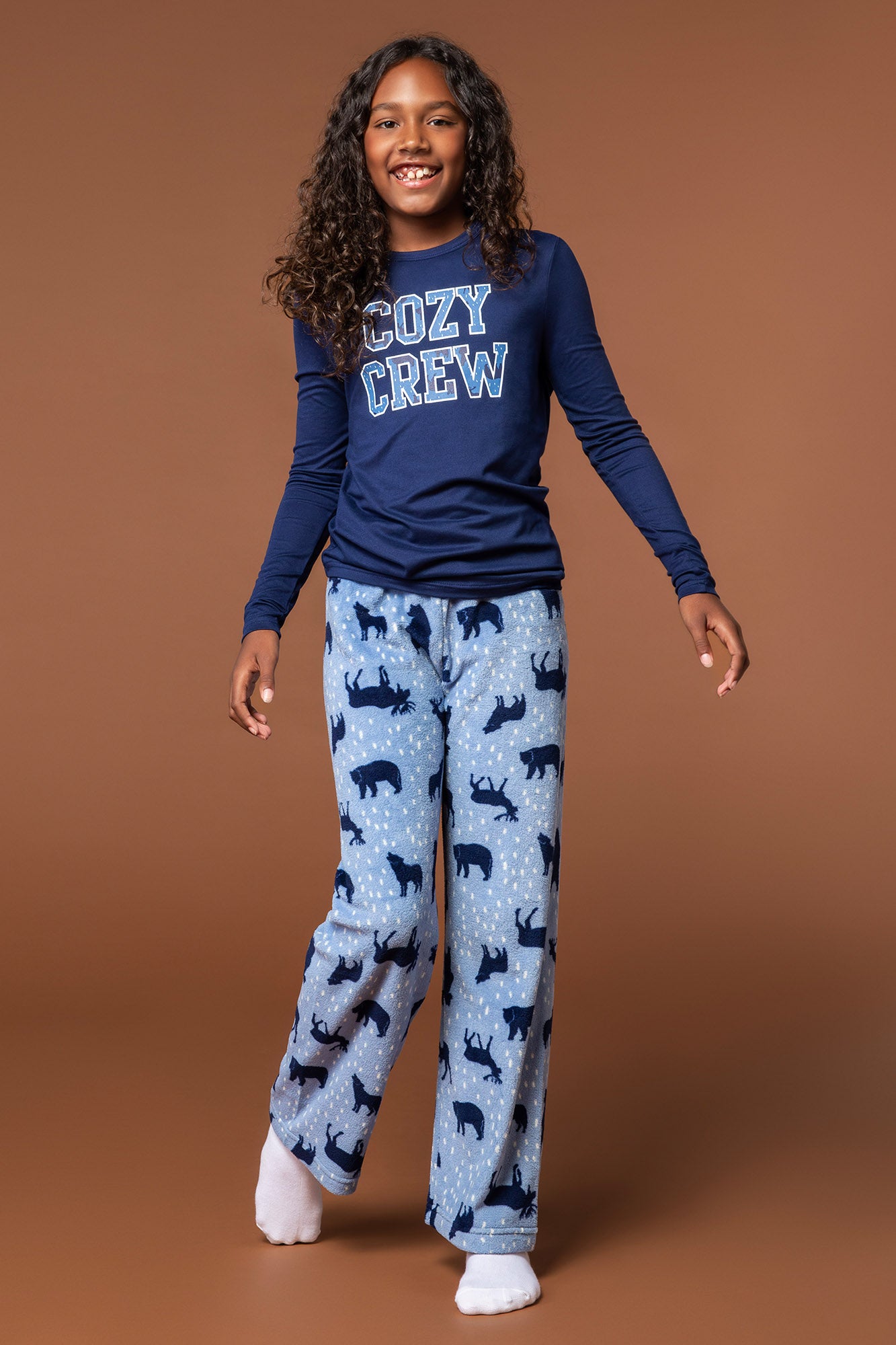 Ensemble pyjama Pyjamas de famille à imprimé Cozy Crew pour jeune