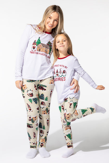 Youth Fammy Jammies Gnome For the Holidays 2 Piece Pajama Set