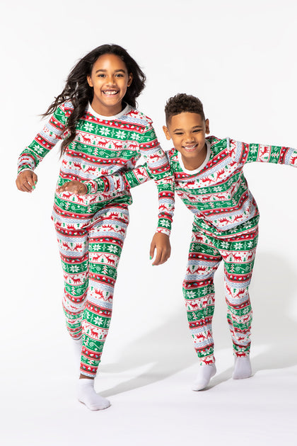 Matching fair isle pajamas sale