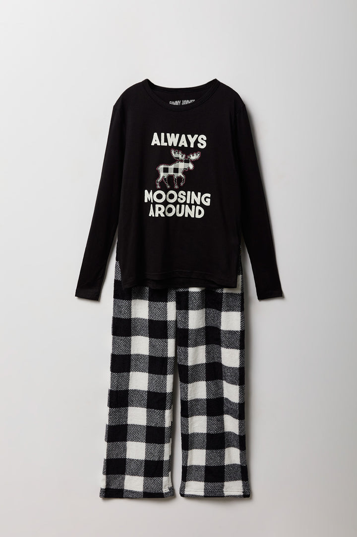 Kids Fammy Jammies Moosing Around Pajama Set