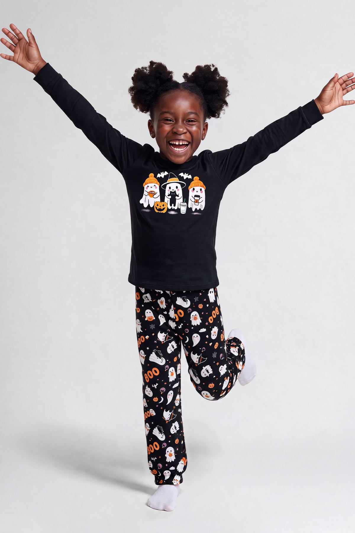 Vue alternative 2. Ensemble pyjama Pyjamas de famille Boo Crew pour enfants