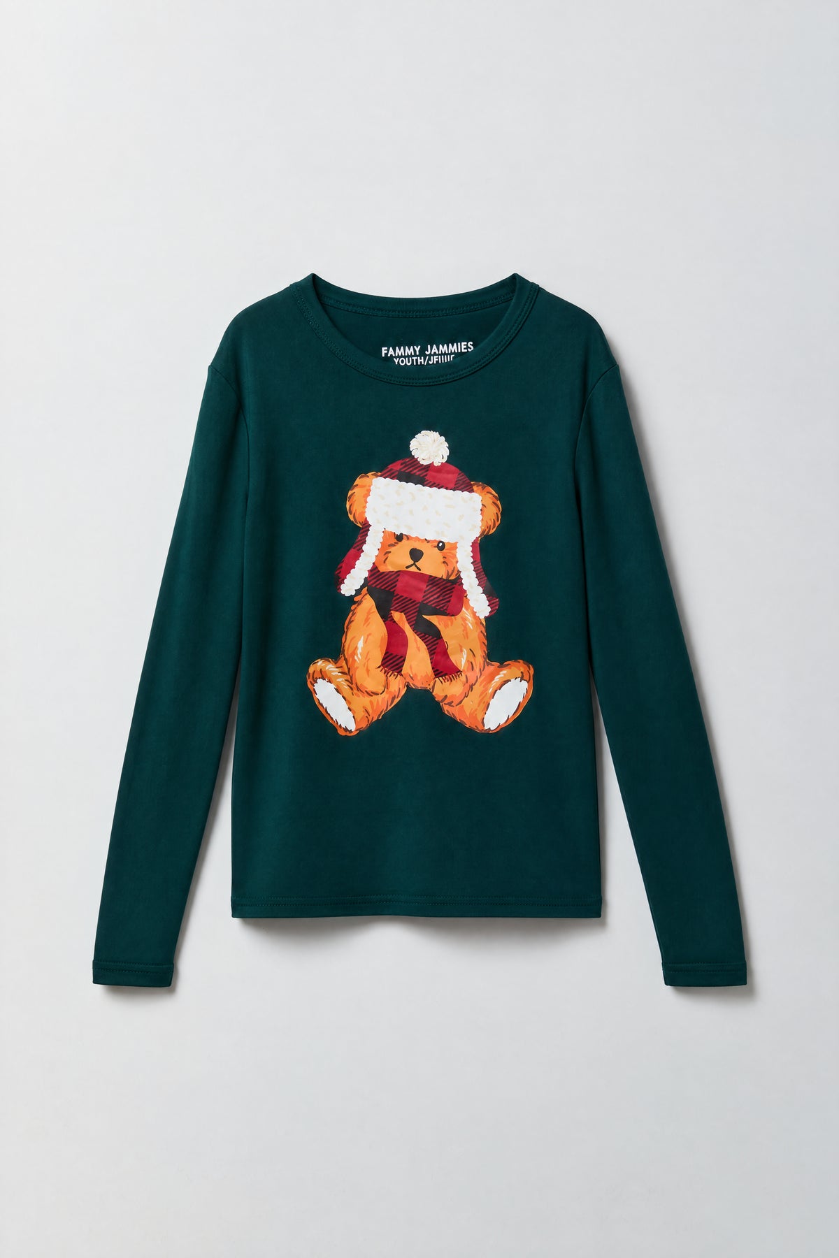 Alt View 3. Youth Cub Club Fammy Jammies Set - Tan