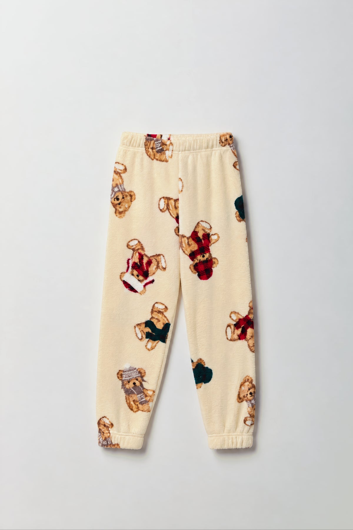 Alt View 5. Youth Cub Club Fammy Jammies Set - Tan