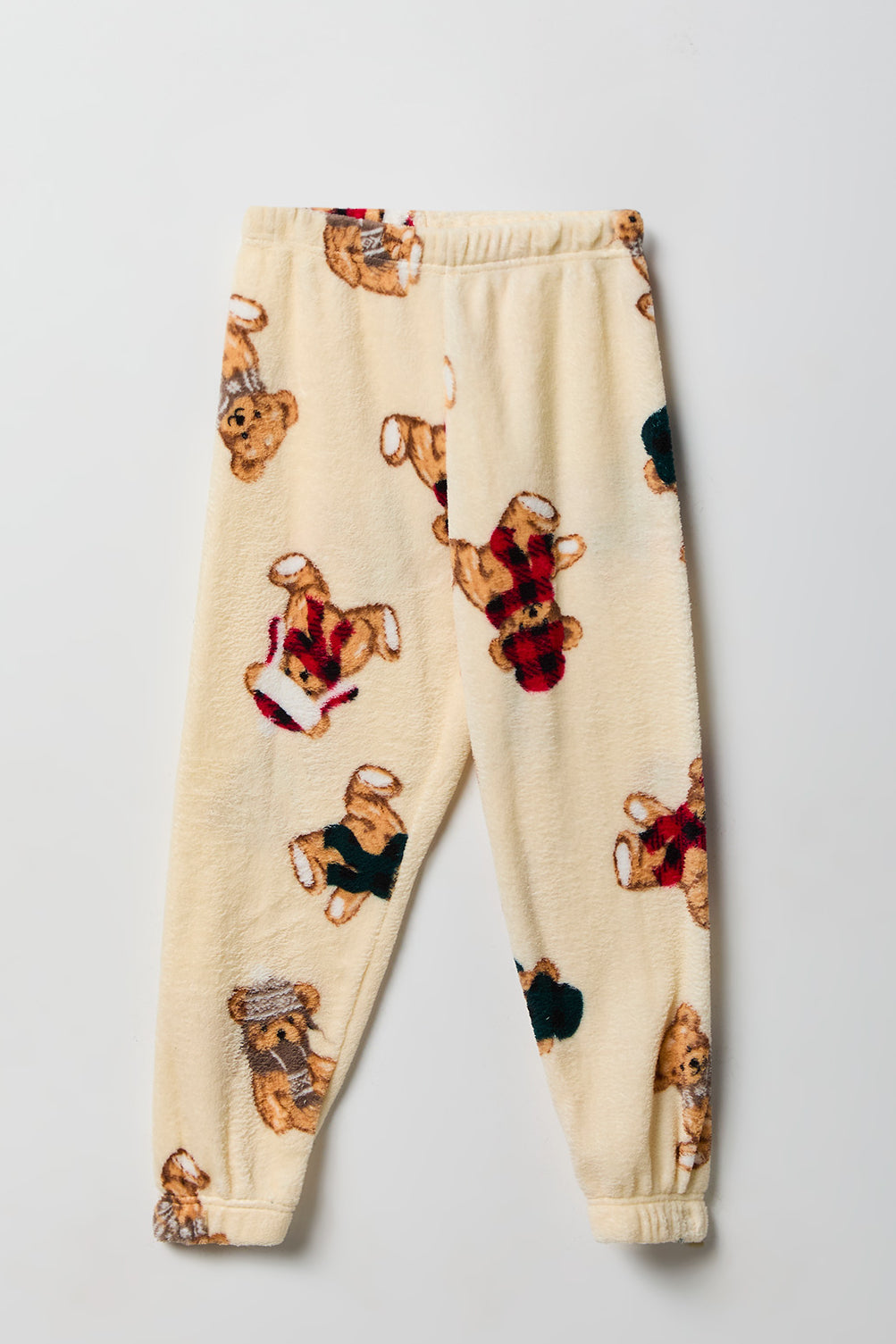 Alt View 5. Youth Cub Club Fammy Jammies Set - Tan