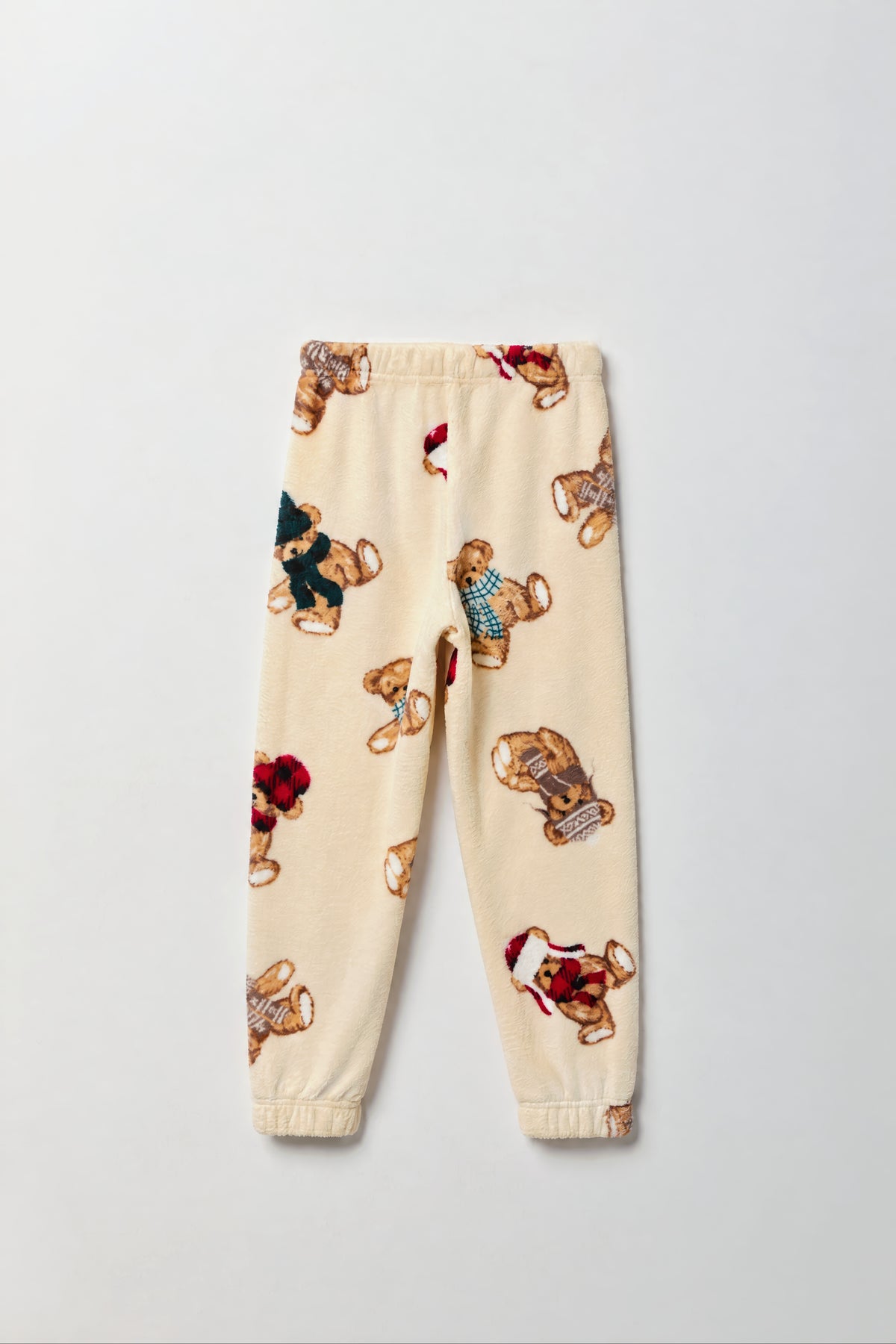 Alt View 6. Youth Cub Club Fammy Jammies Set - Tan