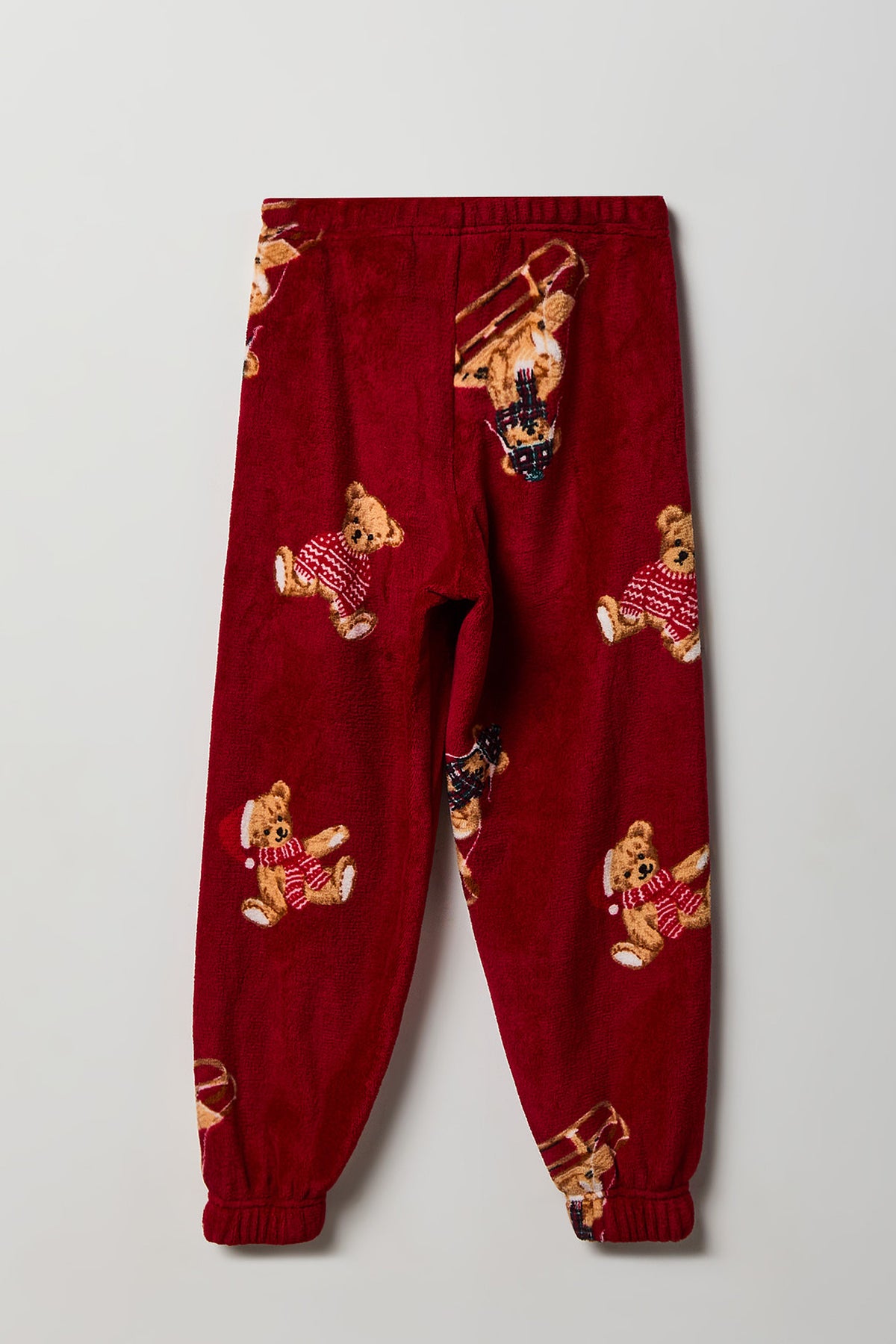 Alt View 5. Youth Beary Christmas Fammy Jammies Set - Red