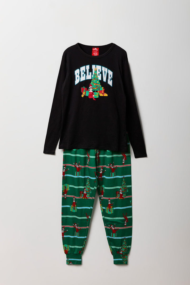 Kids Fammy Jammies Gift Elf on the Shelf Onesie