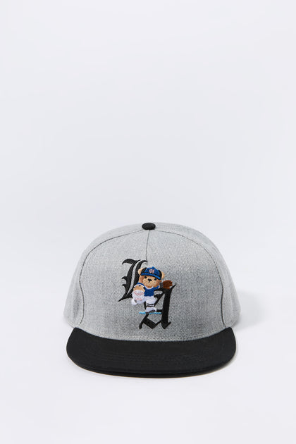 Casquette réglable avec motif brodé LA Baseball Teddy pour garçon