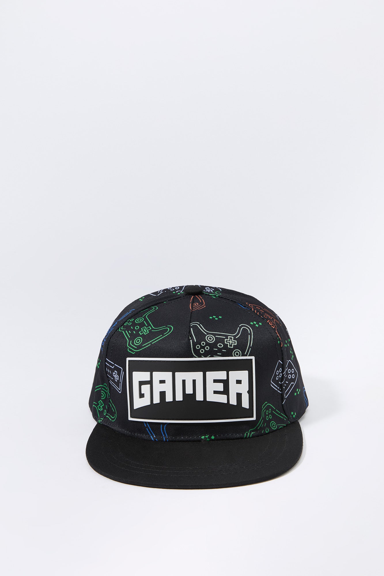 Boys Gamer Patch Controller Print Snapback Hat