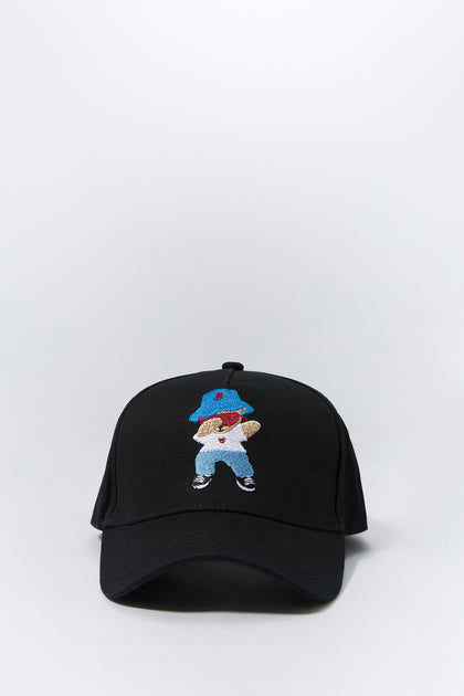 Casquette de baseball avec motif brodé Dabbing Bear pour garçon