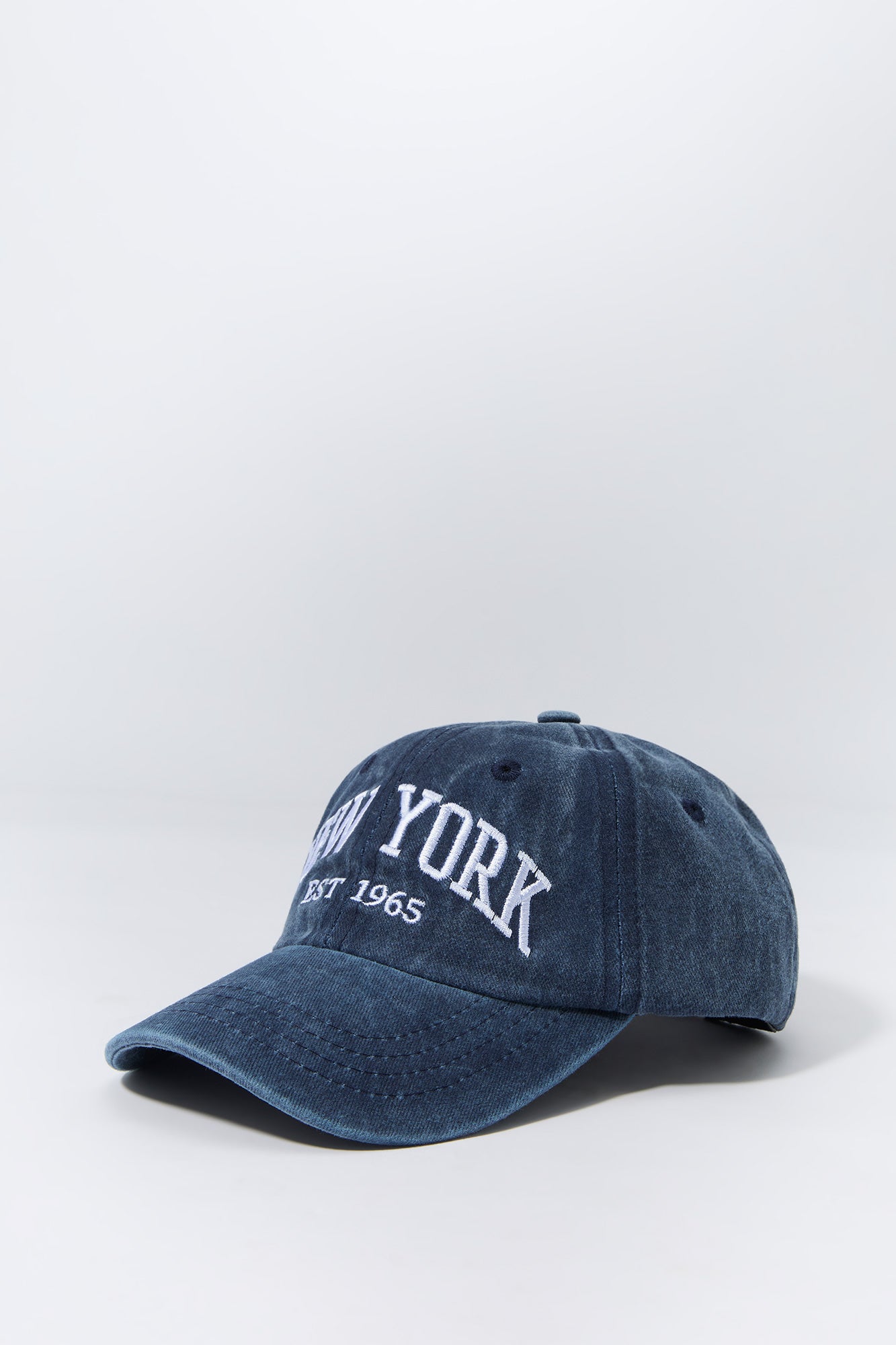 Casquette de baseball délavée avec motif brodé New York pour garçon