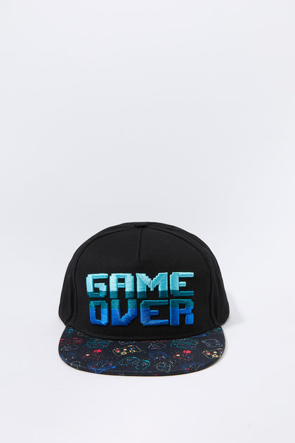 Casquette réglable avec motif brodé Game Over pour garçon