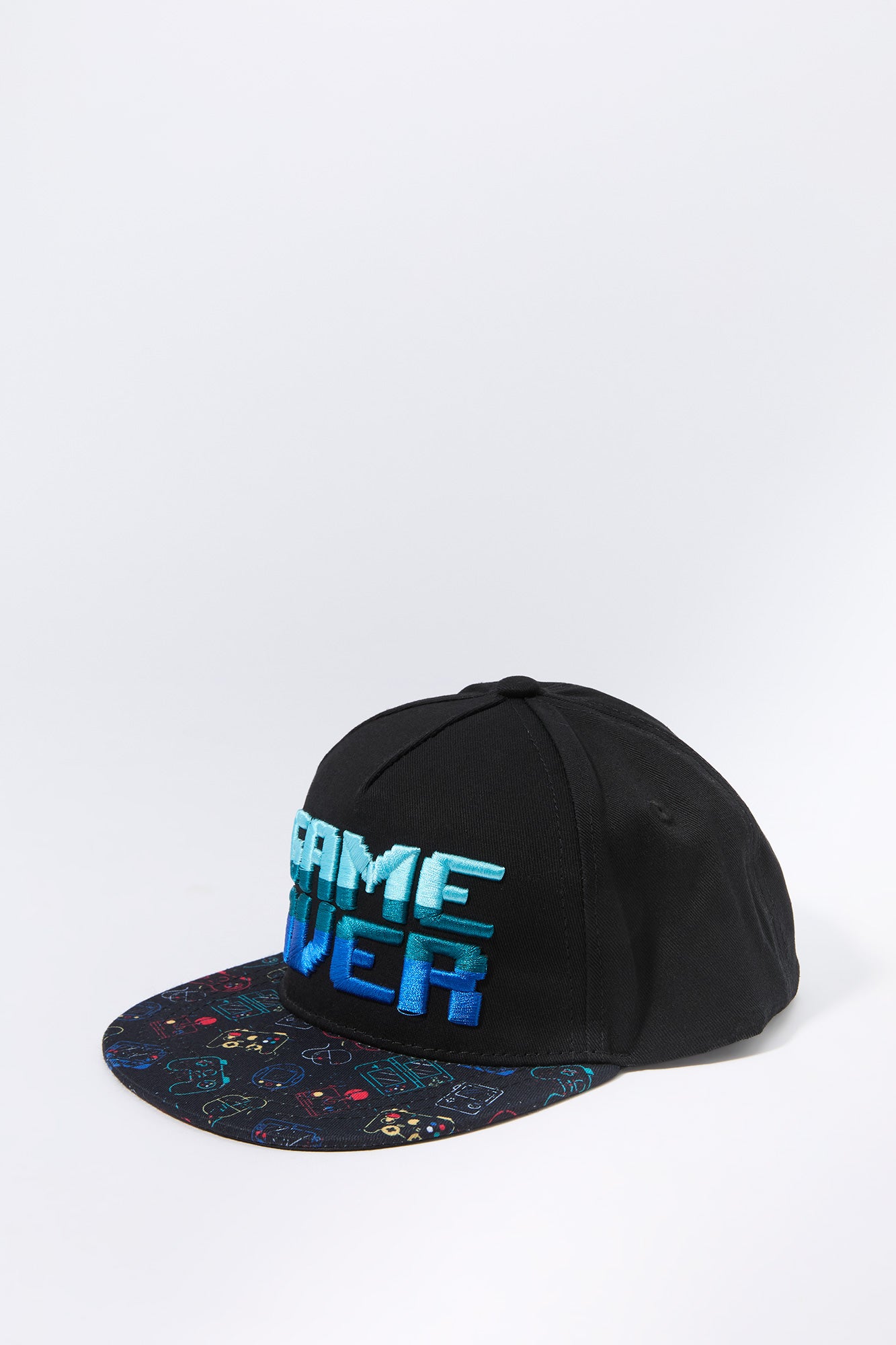 Casquette réglable avec motif brodé Game Over pour garçon