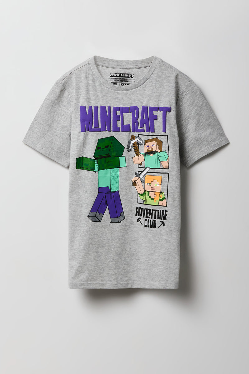T-shirt à imprimé Minecraft pour enfants