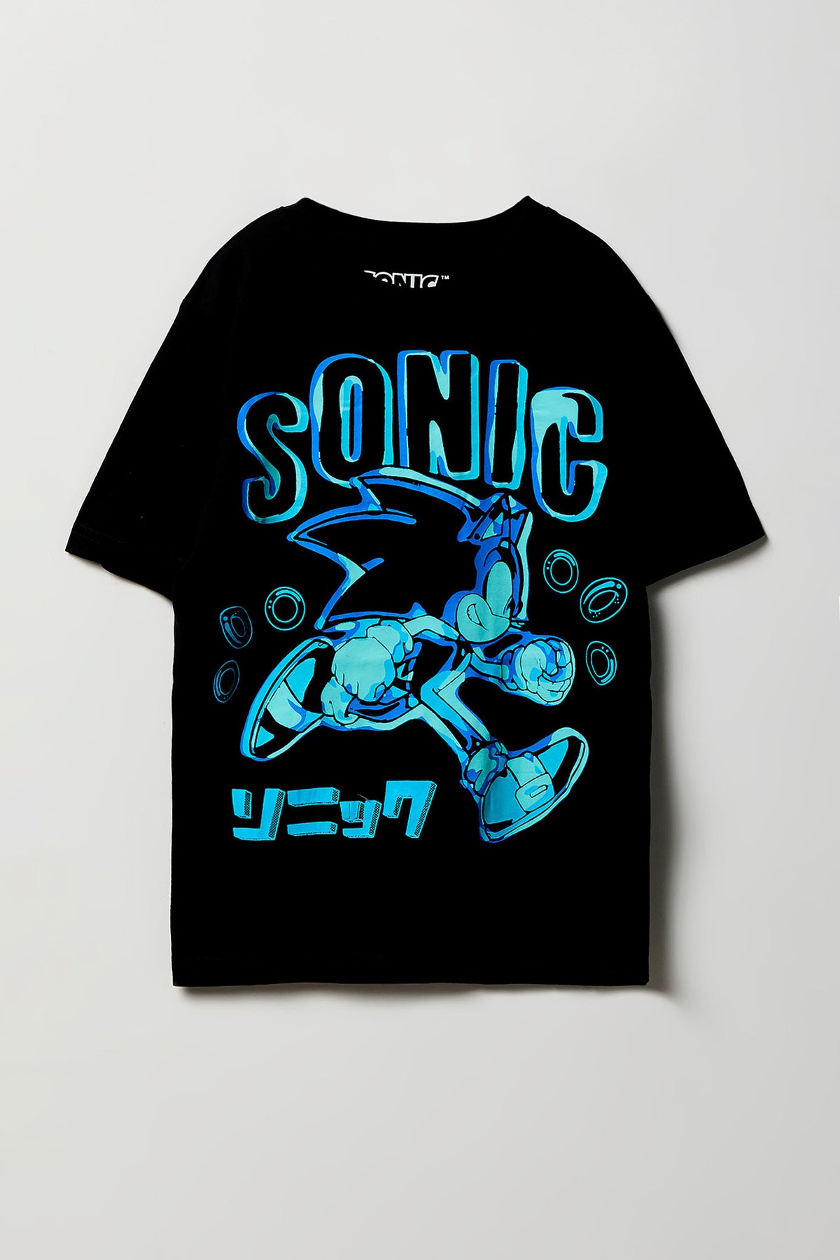 Kids Sonic The Hedgehog Graphic T-Shirt - Black