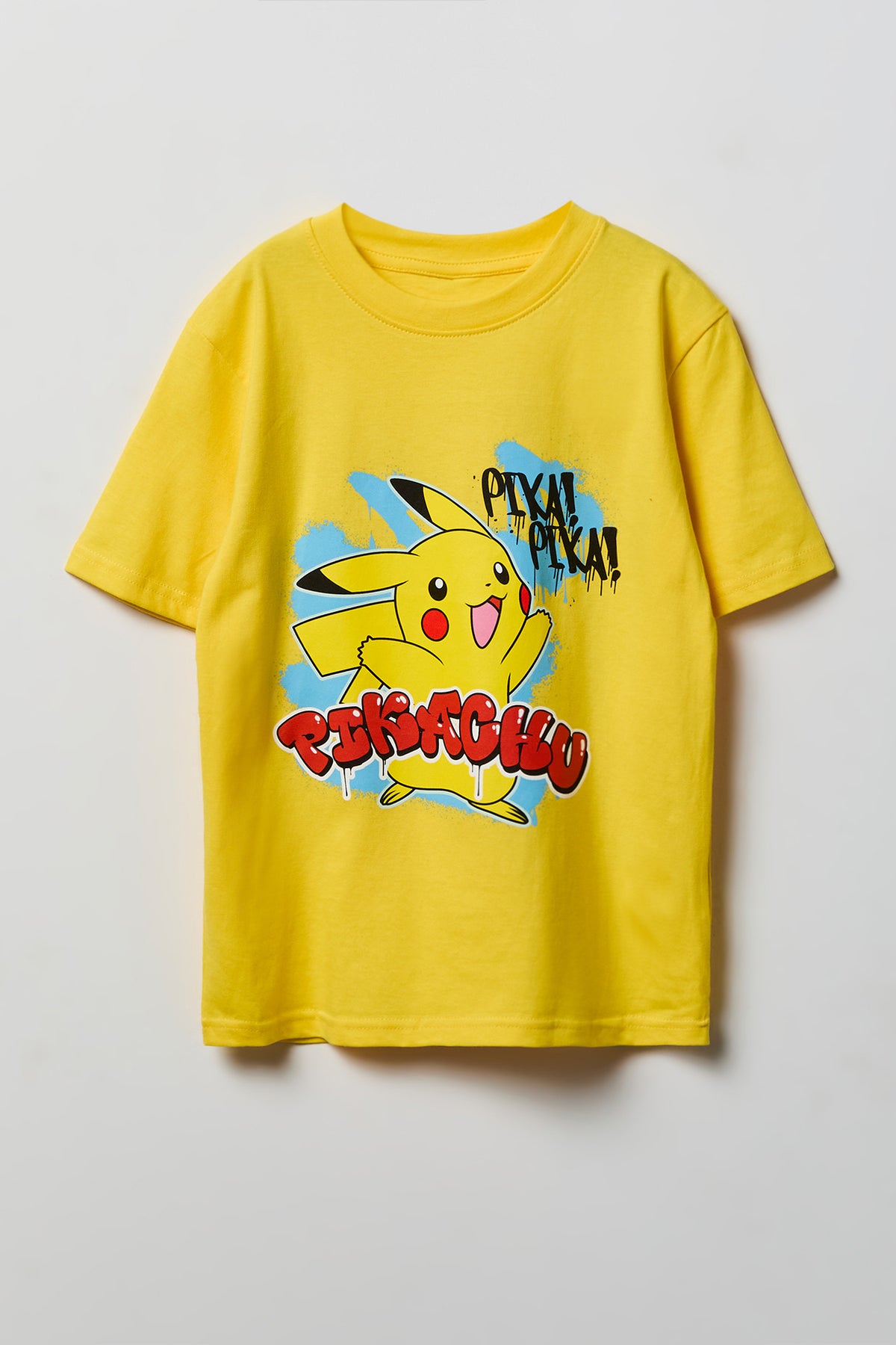 Kids Pikachu Graphic T-Shirt - Yellow